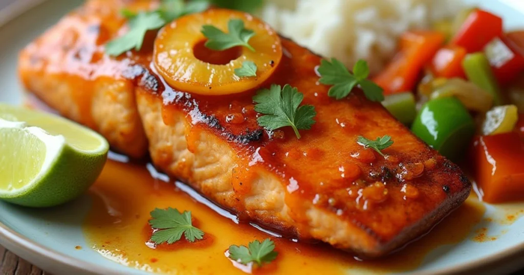 pineapple chili salmon recipe
